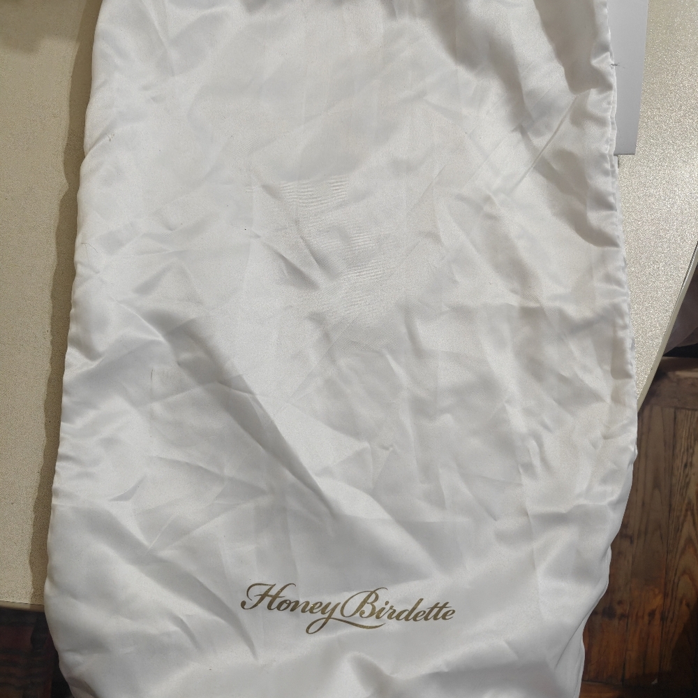 Honey Birdette White Lingerie Bag